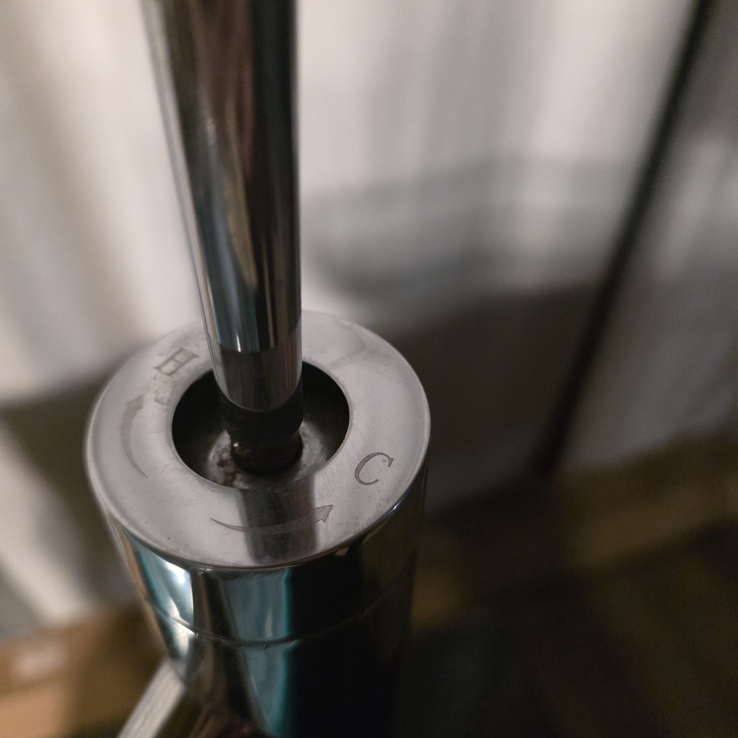 Black Vanity with Glass Vessel Sink & Chrome Faucet - Image 5