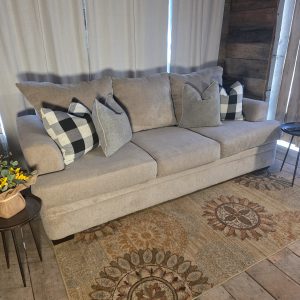 Large Grey Fabric Sofa – American Furniture – Great Condition