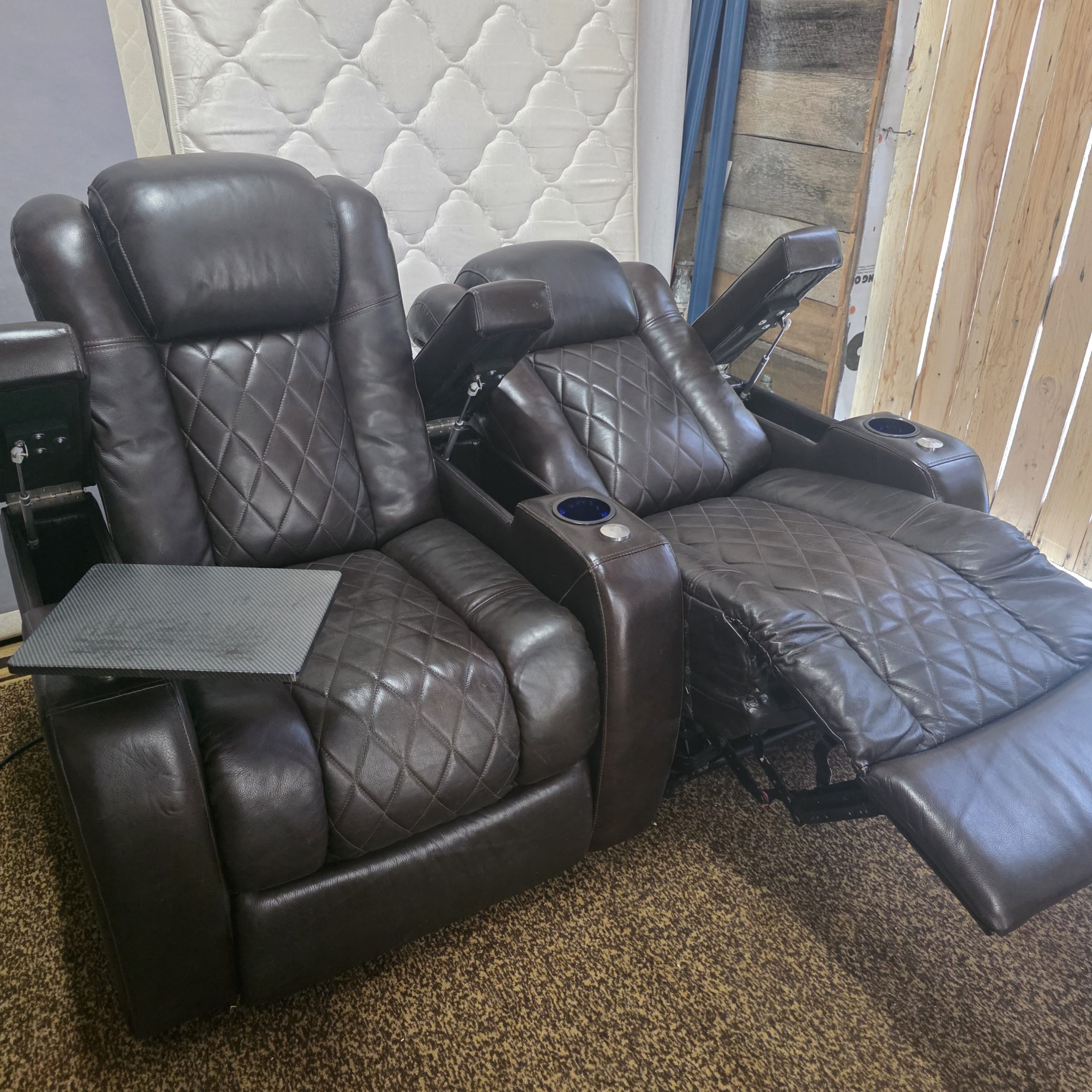 Valencia Leather Home Theater Seats - Image 4